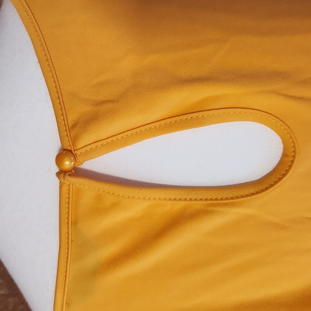 Tangerine belted jumpsuit - Picture 6 of 10